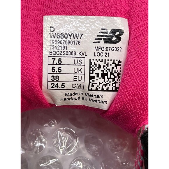 New Balance Fresh Foam 680v7 $120 Women's Running Shoes Size 7.5 Orange Pink EUC - Picture 10 of 10